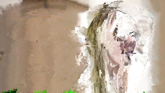 Загорелая блондинка сосет в очках своему парню