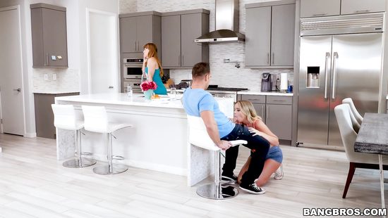 Подруга жены пристала к мужу на кухне и занялась любовью с ним в спальне