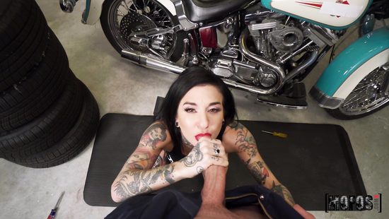 Чаевые за починку мото сочным оргазмом