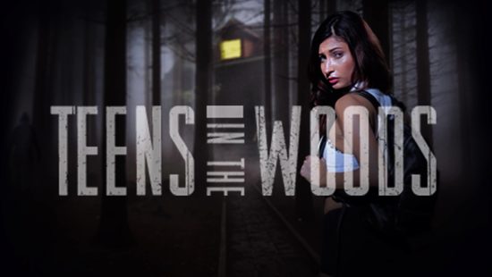 Поймал заблудившуюся красотку и жёстко трахнул её в лесном домике