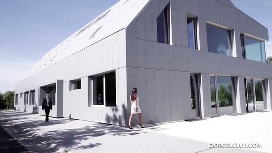 В обеденный перерыв секретарша загнулась раком и дала боссу на улице